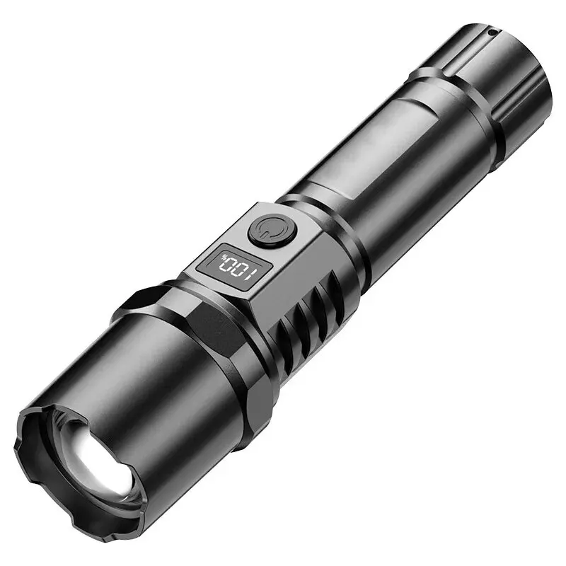 USB Rechargeable Long-range Zoom Flashlight